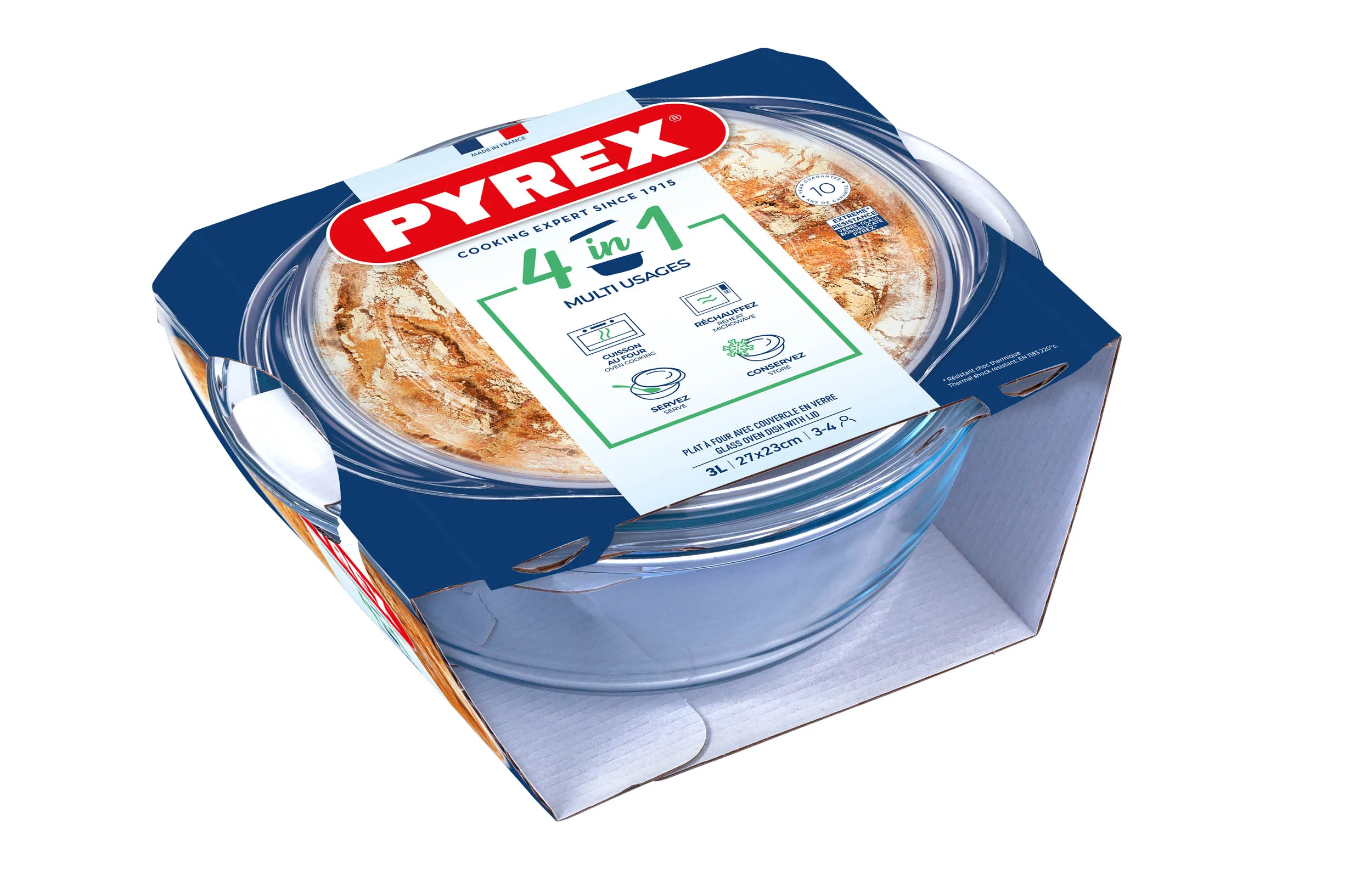 Skleněná zapékací mísa PYREX s víkem 27x23cm/2