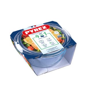 Skleněná zapékací mísa PYREX s víkem Ø20cm/2