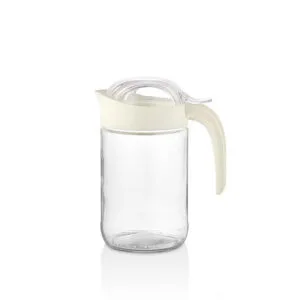 Skleněný džbán s víčkem QLUX Fiore 660ml