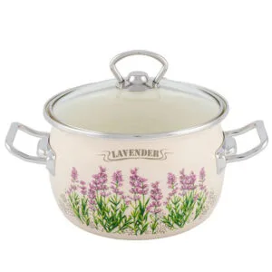 TORO Smaltovaný hrnec s poklicí 2