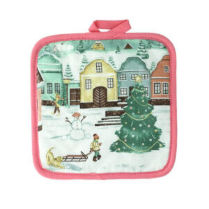 Vánoční podložka pod hrnec TORO vesnička