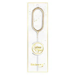 Zlatá prskavka TORO číslice 0