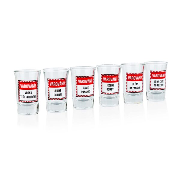 Dárková sada panáků 6x40ml TORO varování