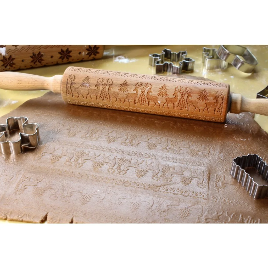 Dřevěný váleček se vzorem TORO 19cm sob - Obrázek 2
