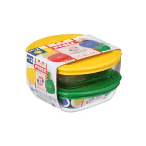 Sada skleněných dóz s víčkem PYREX 2x300ml