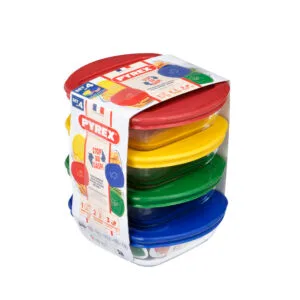 Sada skleněných dóz s víčkem PYREX 4x300ml