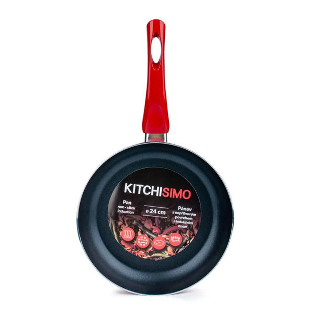 TORO Pánev KITCHISIMO Rosso 24cm nepřilnavý povrch - Obrázek 2