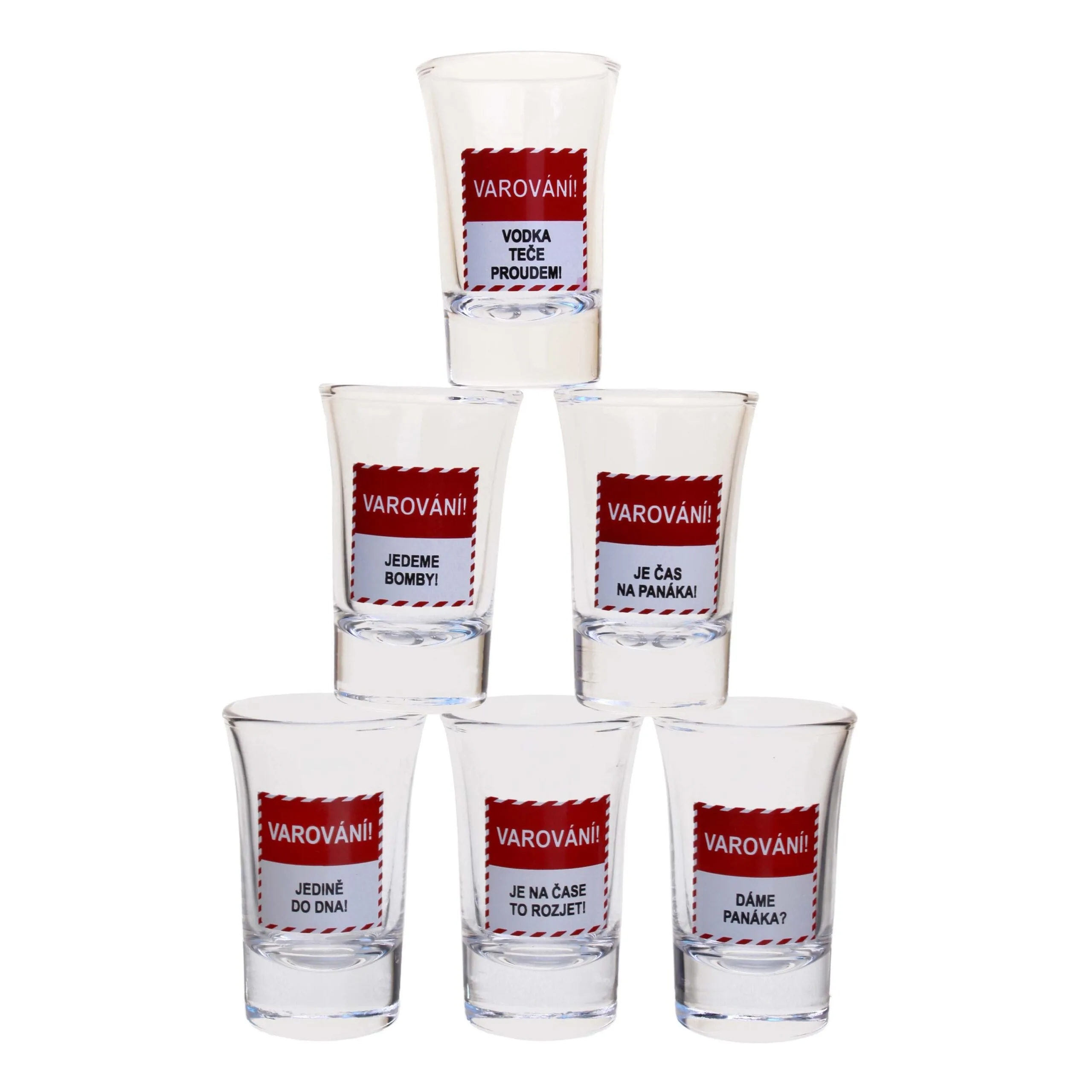 Dárková sada panáků 6x40ml TORO varování - Obrázek 2