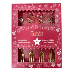 Vánoční dezertní vidlička TORO 4ks