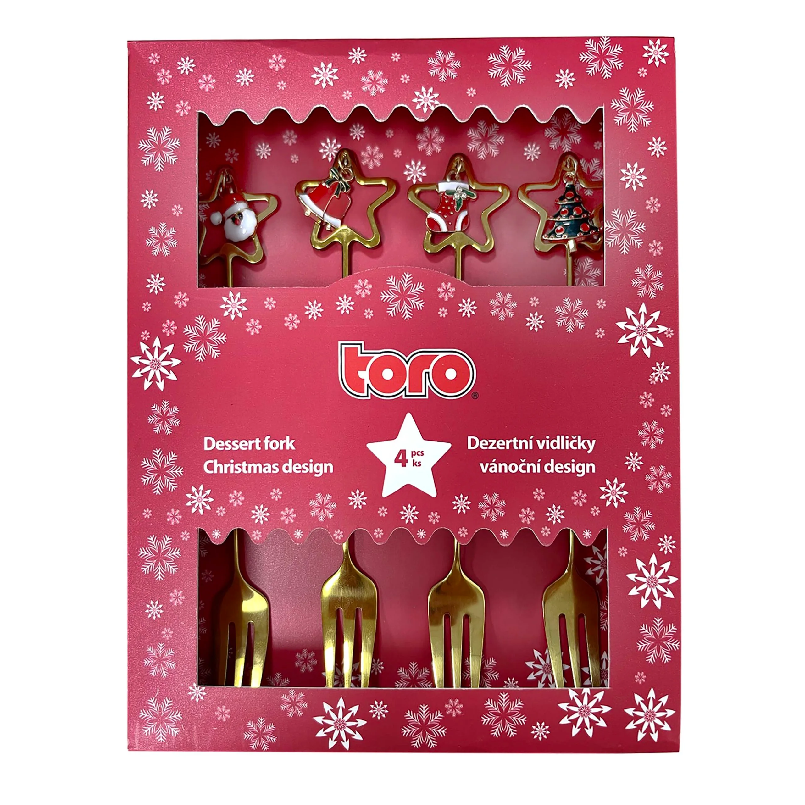 Vánoční dezertní vidlička TORO 4ks