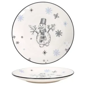 HIT Keramický dezertní talíř 19cm sněhulák