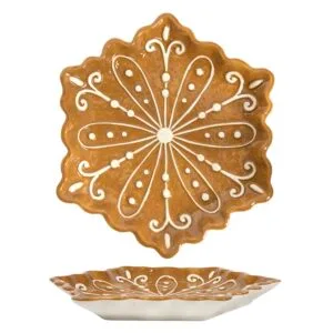 HIT Servírovací talíř 23cm perníková vločka