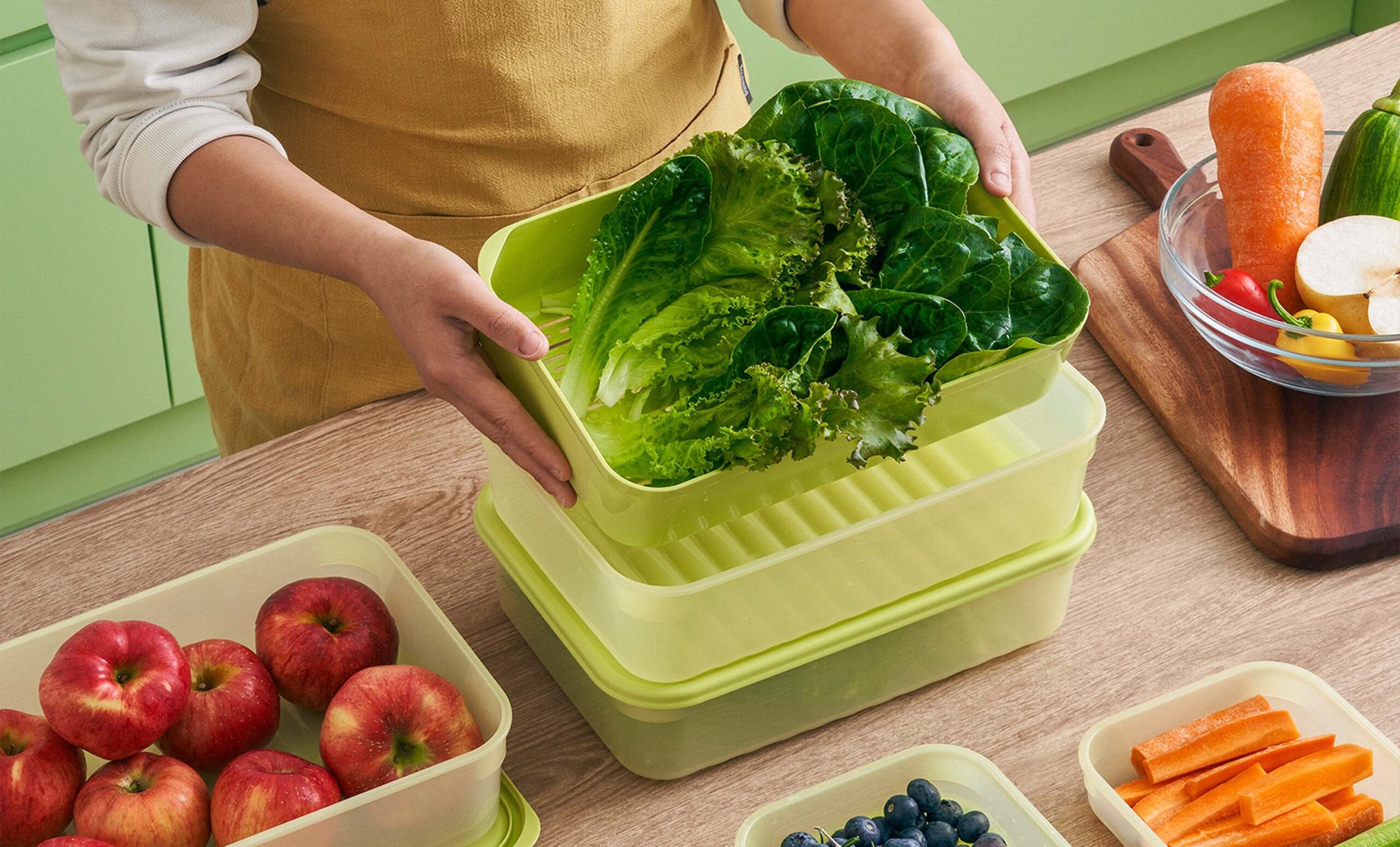 LOCKNLOCK Dóza na potraviny LOCK 330ml Fresh Block 2ks - Obrázek 2