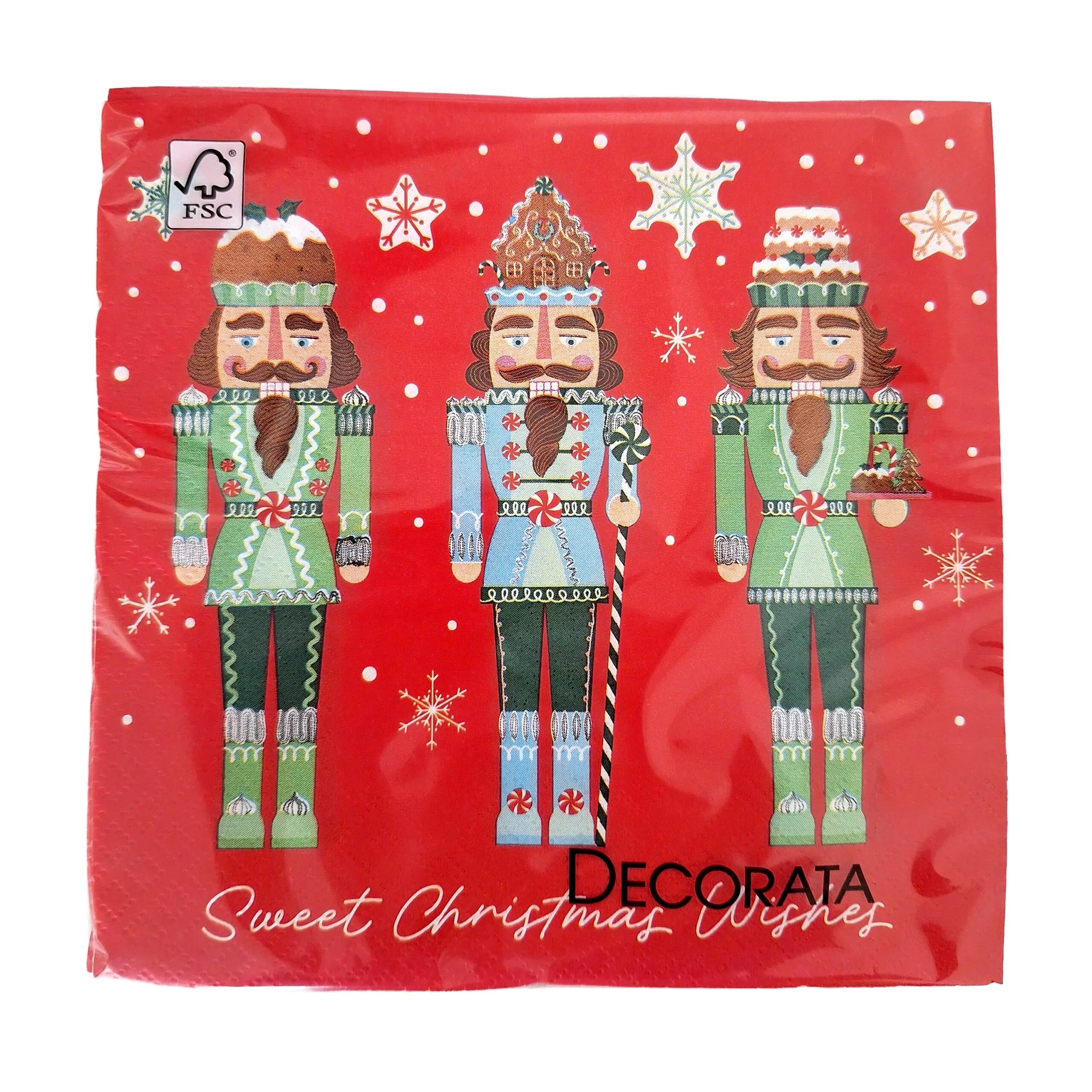 PROCOS UBROUSKY VÁNOČNÍ PŘÁNÍ 3VRSTVÉ 33X33CM