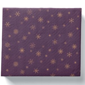 PROCOS UBROUSKY VÁNOČNÍ TMAVÁ FIALOVÁ 3VRSTVÉ 33X33CM