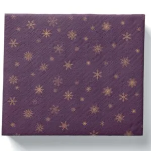 PROCOS UBROUSKY VÁNOČNÍ TMAVÁ FIALOVÁ 3VRSTVÉ 33X33CM