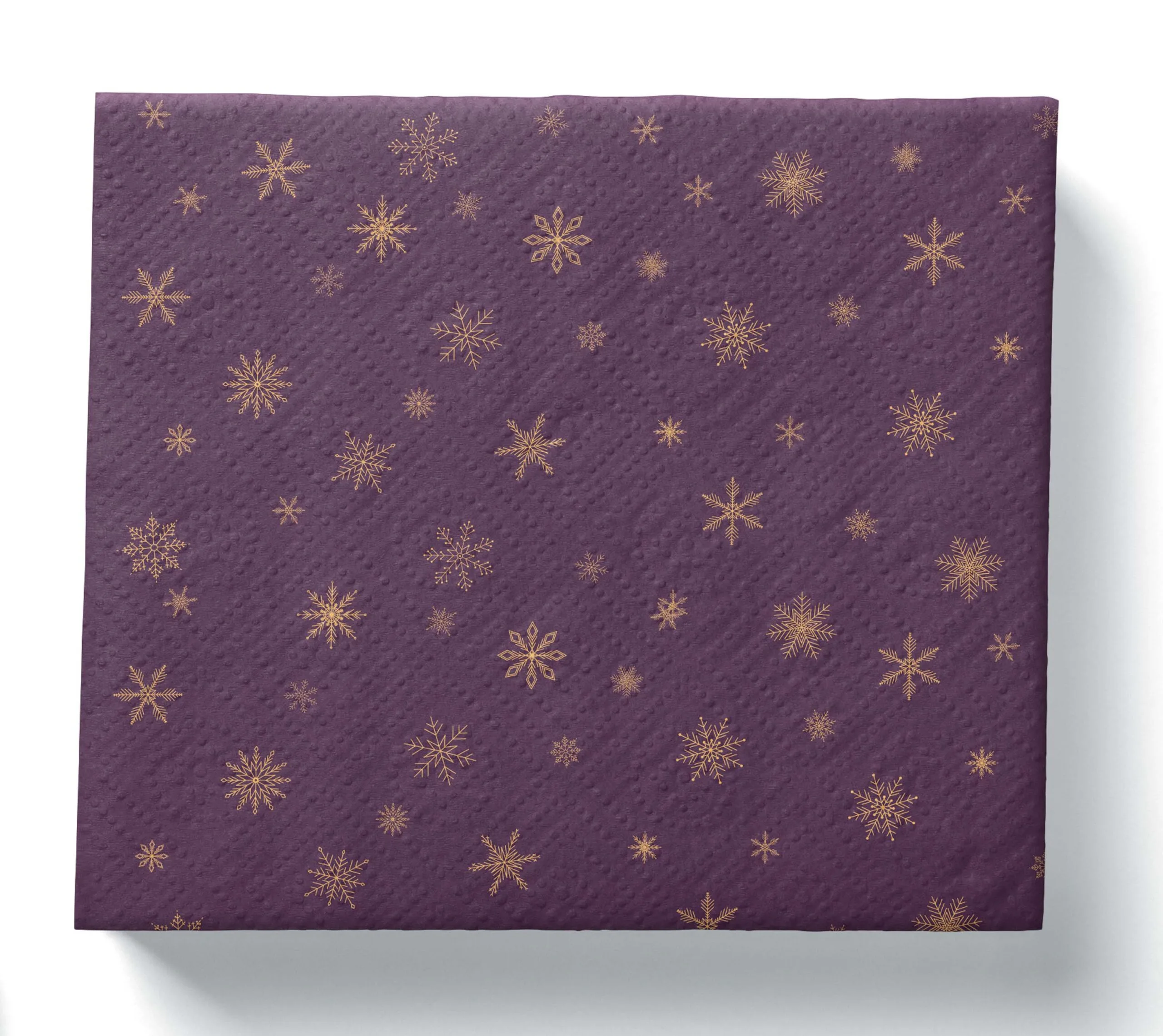 PROCOS UBROUSKY VÁNOČNÍ TMAVÁ FIALOVÁ 3VRSTVÉ 33X33CM