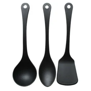 TORO Sada plastového náčiní KITCHISIMO Nero 3ks