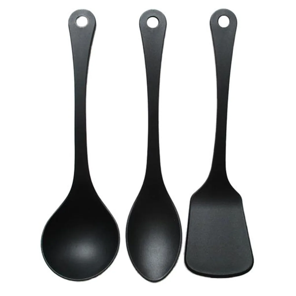 TORO Sada plastového náčiní KITCHISIMO Nero 3ks