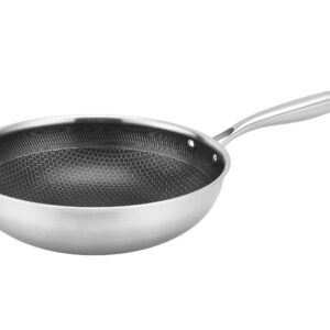 Nerezová pánev WOK KITCHISIMO 28cm nepřilnavý povrch
