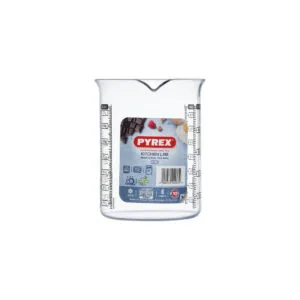 Skleněná odměrka s nálevkou PYREX 750ml
