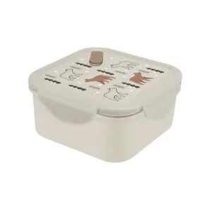 TORO Plastový svačinový box s ventilem KITCHISIMO 1200ml medvídek