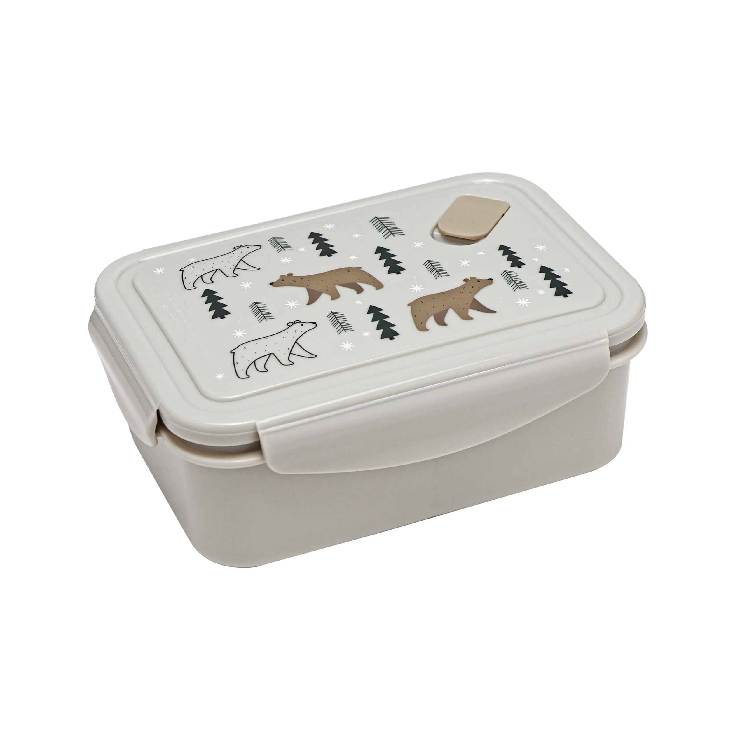 TORO Plastový svačinový box s ventilem KITCHISIMO 830ml medvídek