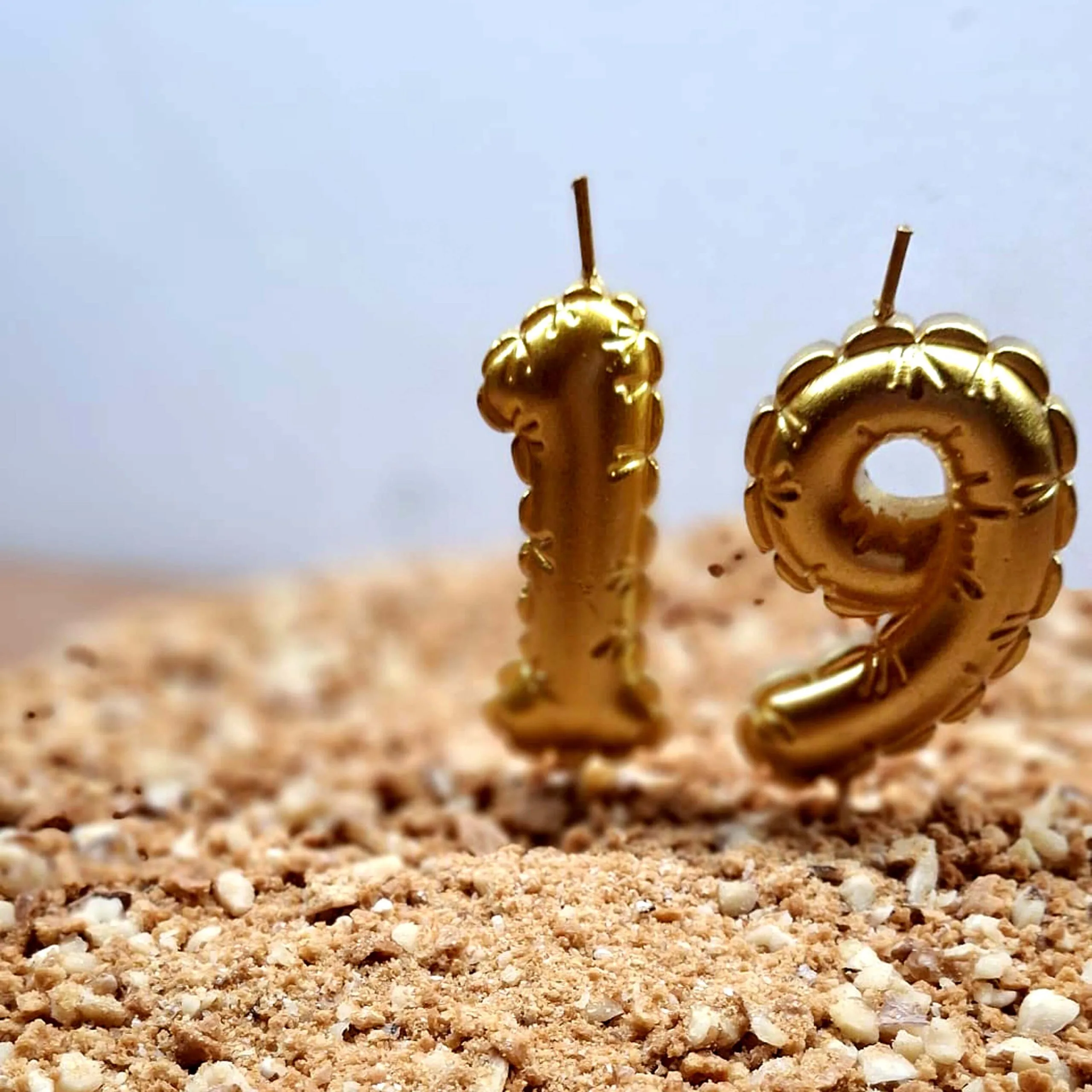 Dortová svíčka číslice "9" TORO zapichovací balónek 6cm - Obrázek 2