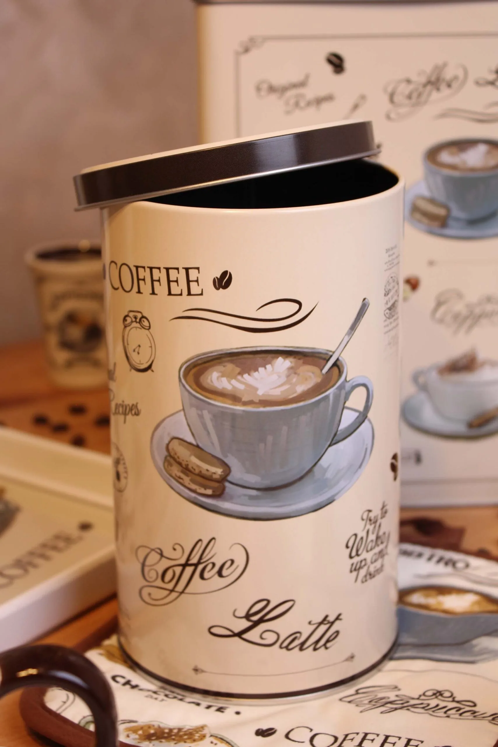 Plechová dóza TORO 11x18cm café bistro - Obrázek 2