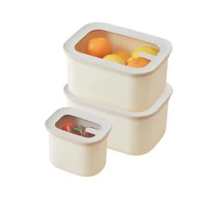 LOCKNLOCK Dóza na potraviny LOCK Dual Nesting sada 3ks