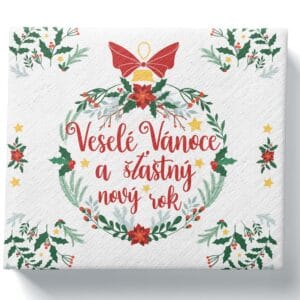 PROCOS Papírové ubrousky 33x33cm 3vrstvé Veselé Vánoce 20ks