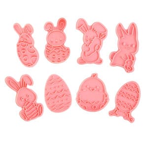 Plastová vykrajovátka s razítkem TORO 8ks velikonoční