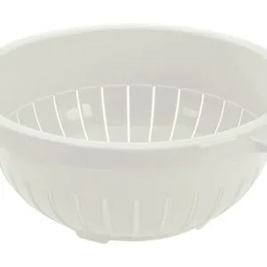 Plastový cedník s podstavcem TONTARELLI 32cm krémový