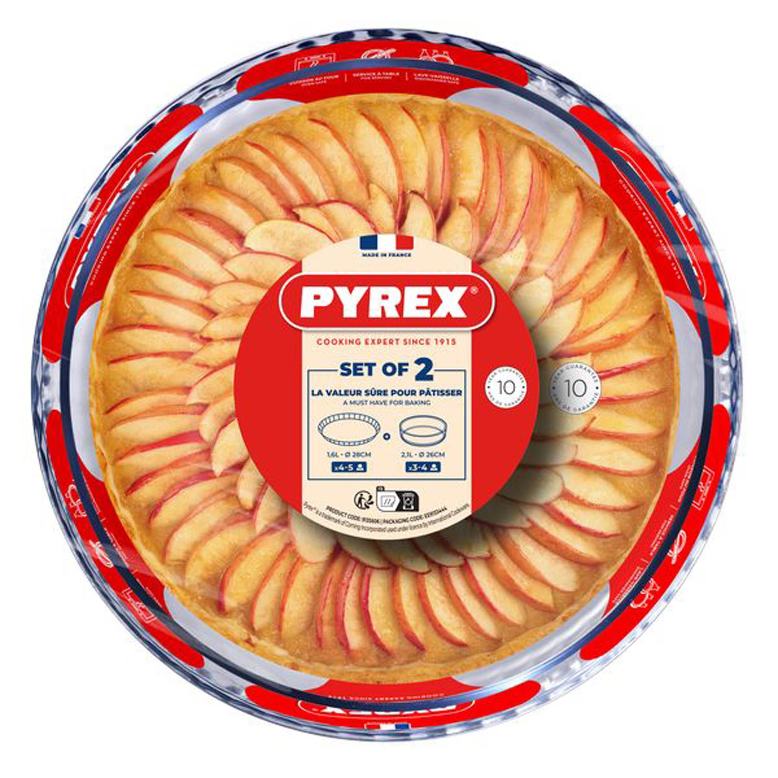 Sada skleněných forem PYREX 26cm a 28cm - Obrázek 2