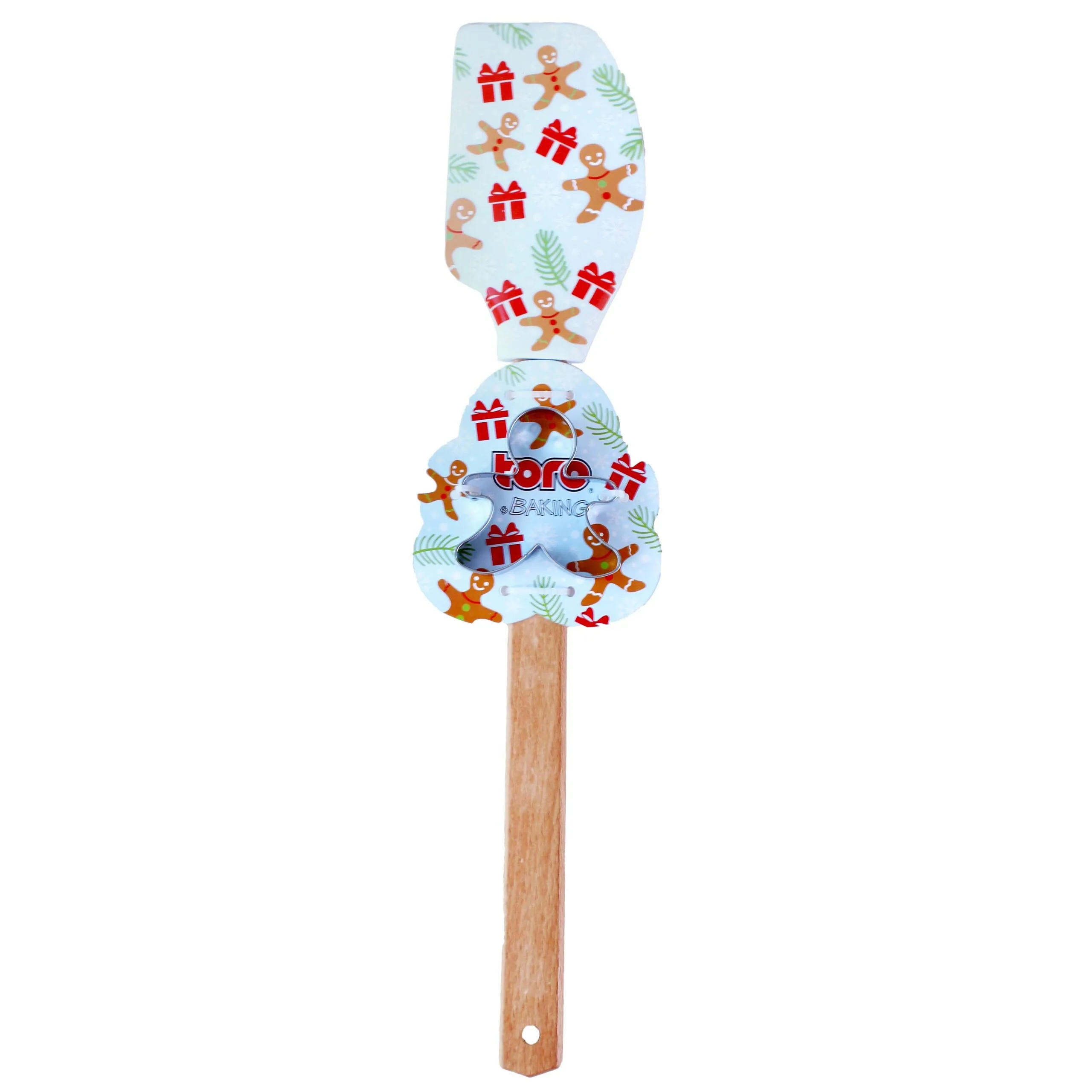 Silikonová stěrka s vykrajovátkem TORO 32cm MIX vánočních motivů - Obrázek 2