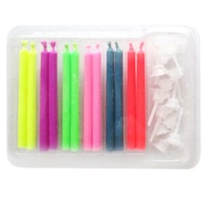 TORO SVÍČKY NA DORT S BAREVNÝM PLAMENEM 12KS S DRŽÁČKEM