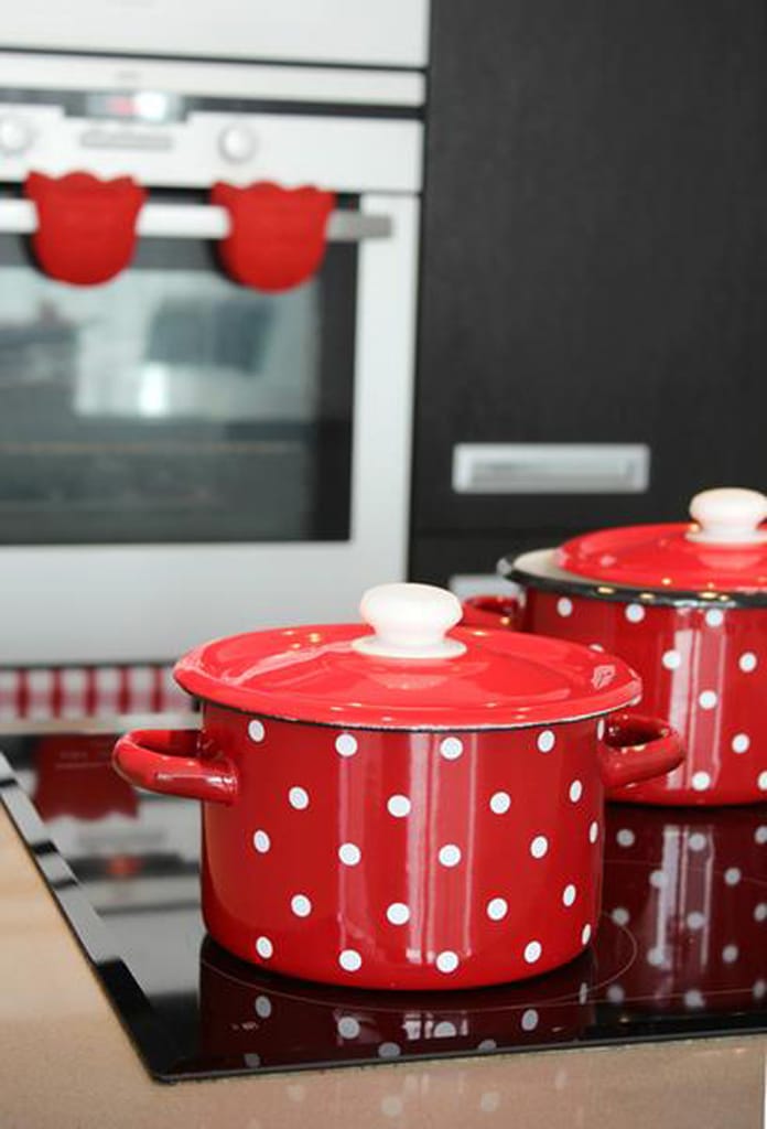 TORO Smaltovaný hrnec s poklicí 3l puntíky - Obrázek 2