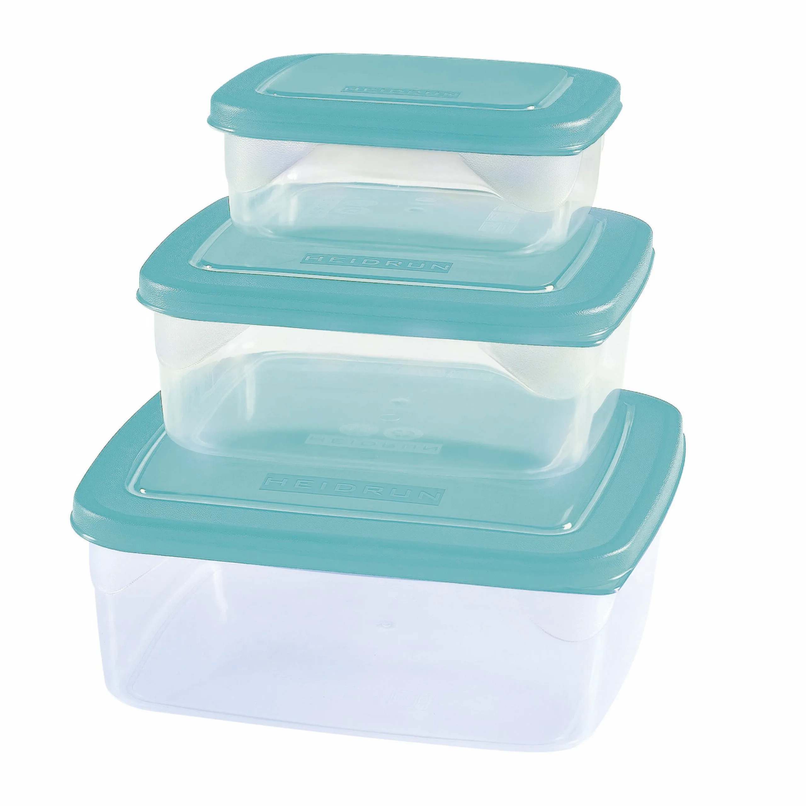 Plastová dóza na potraviny HEIDRUN 3ks MIX barev - Obrázek 2