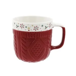 Vánoční keramický hrnek TORO 330ml vínový