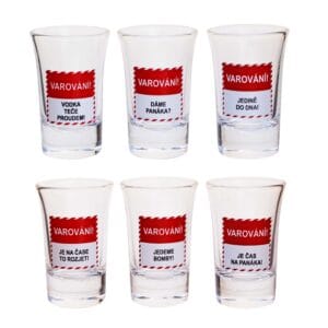 Dárková sada panáků 6x40ml TORO varování