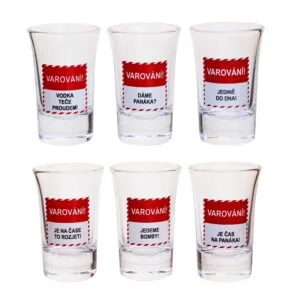 Dárková sada panáků 6x40ml TORO varování
