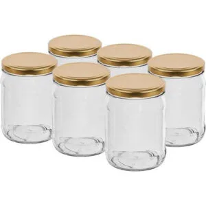 BROWIN Zavařovací sklenice s víčkem 500ml TWIST 6ks