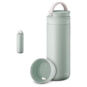 LOCKNLOCK Nerezová termoska s uchem LOCK Metro 475ml mint