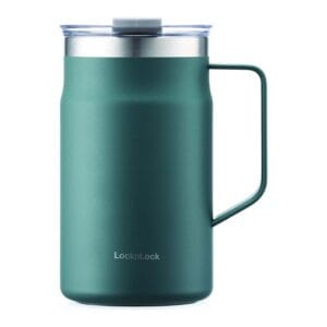 LOCKNLOCK Termohrnek s uchem LOCK Metro 600ml zelený
