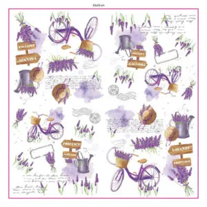 PROCOS Papírové ubrousky 33x33cm 3vrstvé levandule 20ks