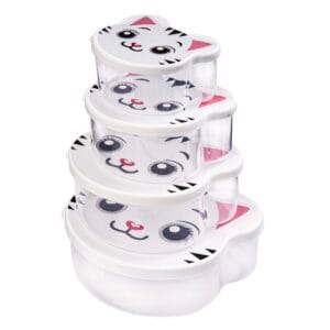 Plastová dóza na potraviny TORO 4ks kočka