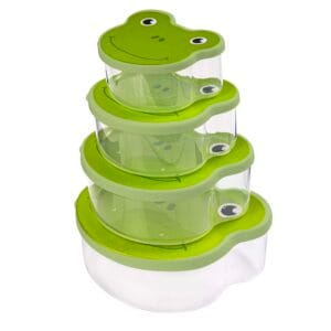 Plastová dóza na potraviny TORO 4ks žába