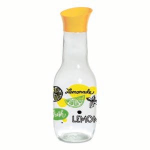 Skleněná karafa s víčkem TORO 1l citron