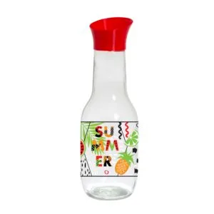 Skleněná karafa s víčkem TORO 1l summer