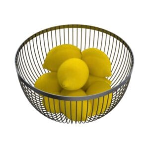 TORO Drátěná mísa na ovoce KITCHISIMO černá Ø24